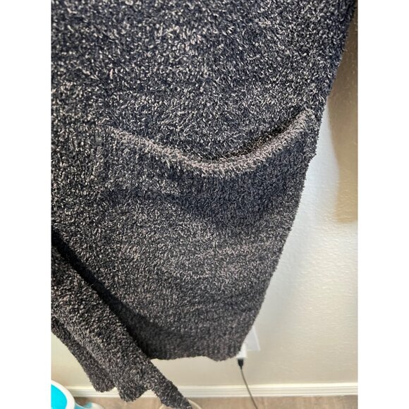 Barefoot Dreams CozyChic Black Cardigan Sweater With Open Front & Pockets 3X - Picture 4 of 6